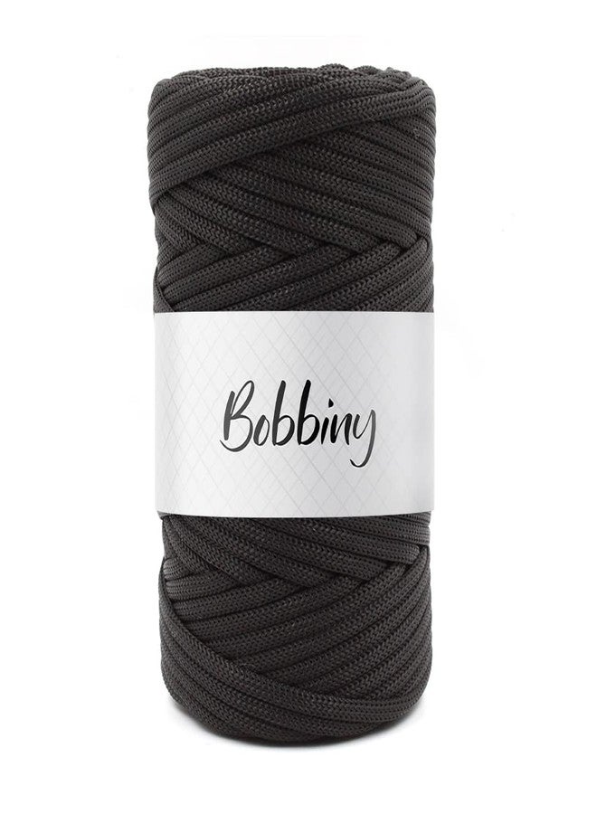 BOBBINY | Braided/Knitted Nylon Macrame PP Knot Thread and Beading Cord Rope | Black | 3mm,50Mtr. - Image 1
